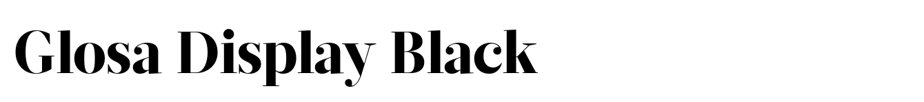 Glosa Display Black image